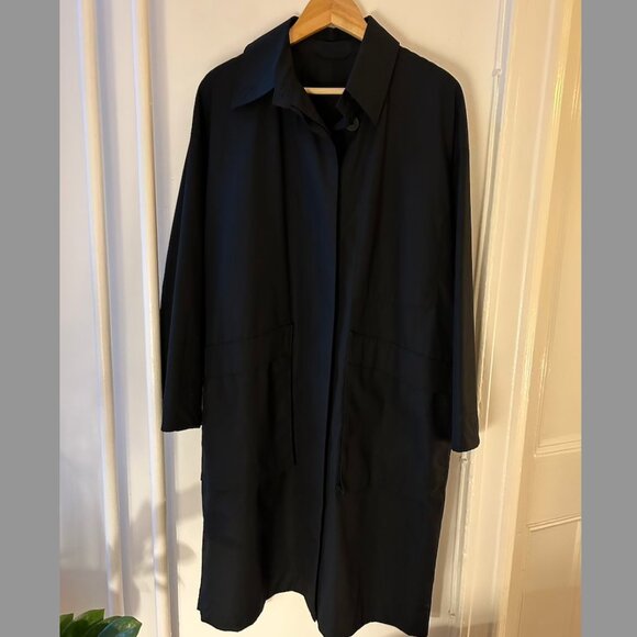 Uniqlo Jackets & Blazers - Uniqlo U Cotton Navy Trench Coat